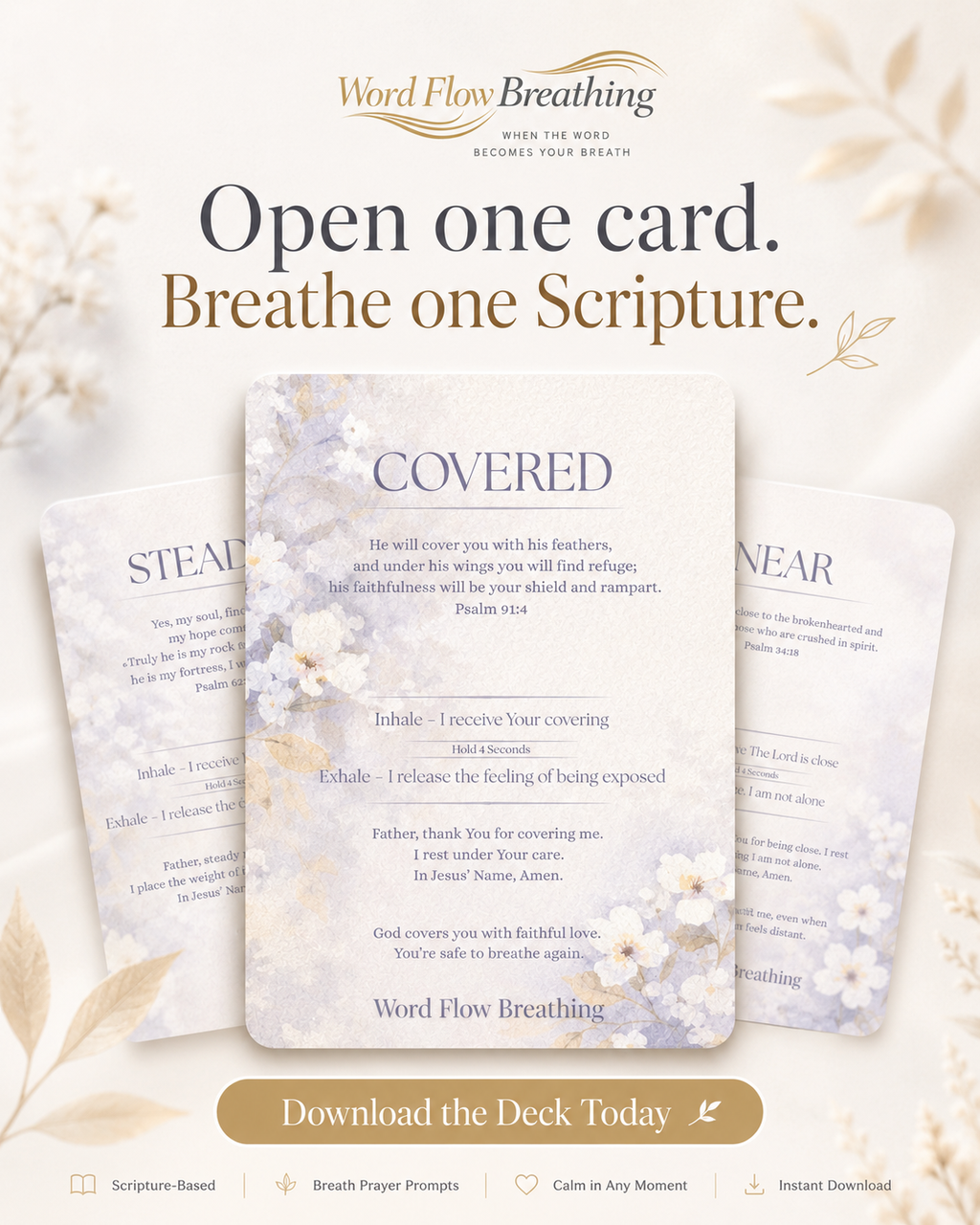 Word Flow Breathing 7 Card Starter Mini Deck