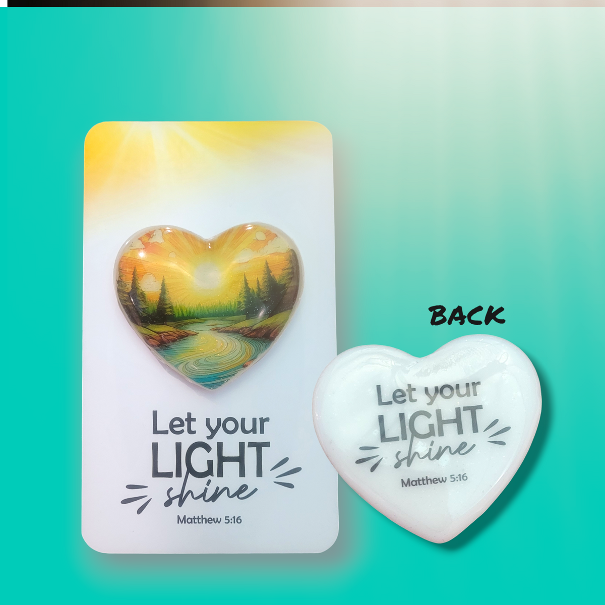 Sunshine Heart Hugs, Encouraging Heart Hug, Heart Pocket Hugs